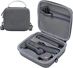 The DJI OM 6 case uses waterproof leather PU material to create a hard shell, which effectively avoids scratches, collisions, and water seepage. This storage bag can store dji osmo 6, magnetic mobile phone holder, handheld tripod.